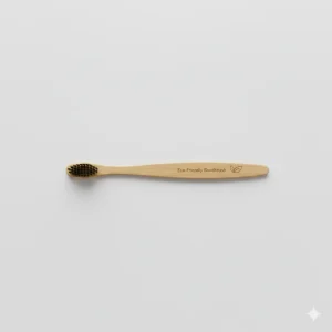 Eco-Friendly Bamboo Toothbrush – Biodegradable Handle with Activated Charcoal Infused Bristles
